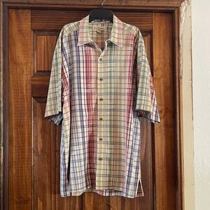 Tommy Bahama Multicolor Plaid Men's Shirt size large